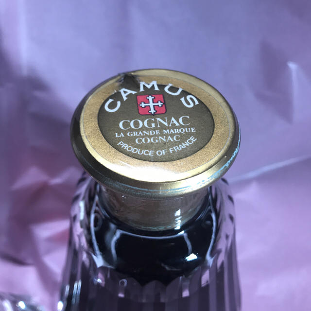 Baccarat(バカラ)のCAMUS COGNAC  baccaratボトル 未開封 食品/飲料/酒の酒(ブランデー)の商品写真