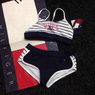 トミーヒルフィガー(TOMMY HILFIGER)のtommykids水着ボーダービキニ子供(その他)