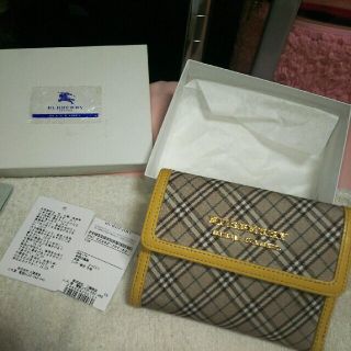 バーバリーブルーレーベル(BURBERRY BLUE LABEL)のもんちゃん様専用♥BURBERRYﾌﾞﾙｰﾚｰﾍﾞﾙ♥二つ折りお財布♥(折り財布)