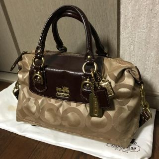 コーチ(COACH)のお値下げ☆サテン系 オプアート 2way ショルダー  バック COACH(ショルダーバッグ)