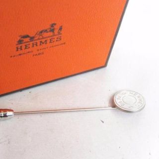 エルメス(Hermes)の【美品】 エルメス セリエ ピンブローチ シルバー(ブローチ/コサージュ)