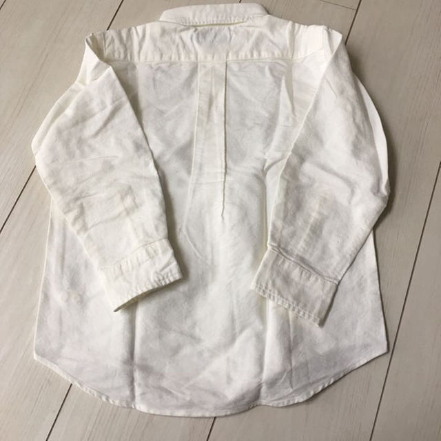 Ralph Lauren(ラルフローレン)のラルフローレン ダンガリー白シャツ 110 美品 キッズ/ベビー/マタニティのキッズ服男の子用(90cm~)(ブラウス)の商品写真