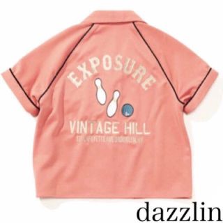 ダズリン(dazzlin)の新品 dazzlin シャツ ボーリング柄 ピンク(シャツ/ブラウス(半袖/袖なし))