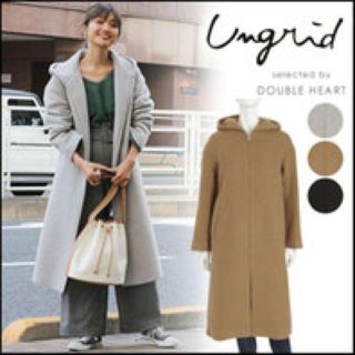 アングリッド(Ungrid)のアングリッド サイドジップフーデットコート 新品(ロングコート)