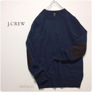 ジェイクルー(J.Crew)のJ.CREW . エルボーパッチ メリノウール クルーネック ニット(ニット/セーター)