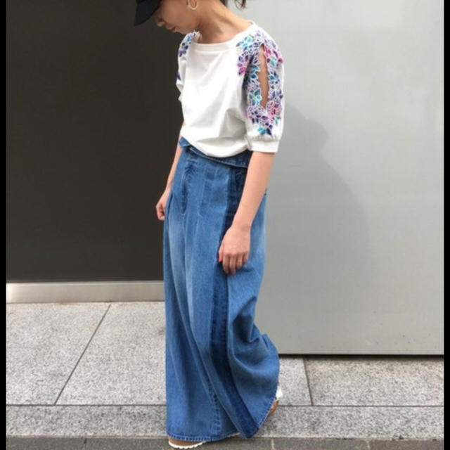 JEANASIS(ジーナシス)のJEANASIS♡2wayハイウエスト ワイドデニム レディースのパンツ(バギーパンツ)の商品写真