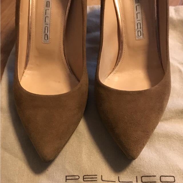 PELLICO(ペリーコ)のPELLICO パンプス モカ 38 ポインテッドトゥーパンプス レディースの靴/シューズ(ハイヒール/パンプス)の商品写真