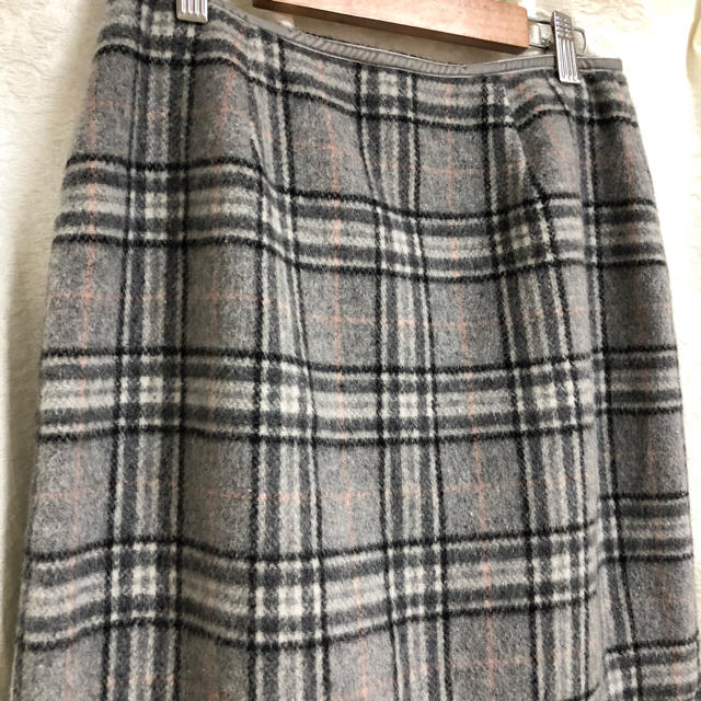 MISCH MASCH(ミッシュマッシュ)の美品【MISCH MASCH】チェック柄 ウール混 スカート レディースのスカート(ひざ丈スカート)の商品写真