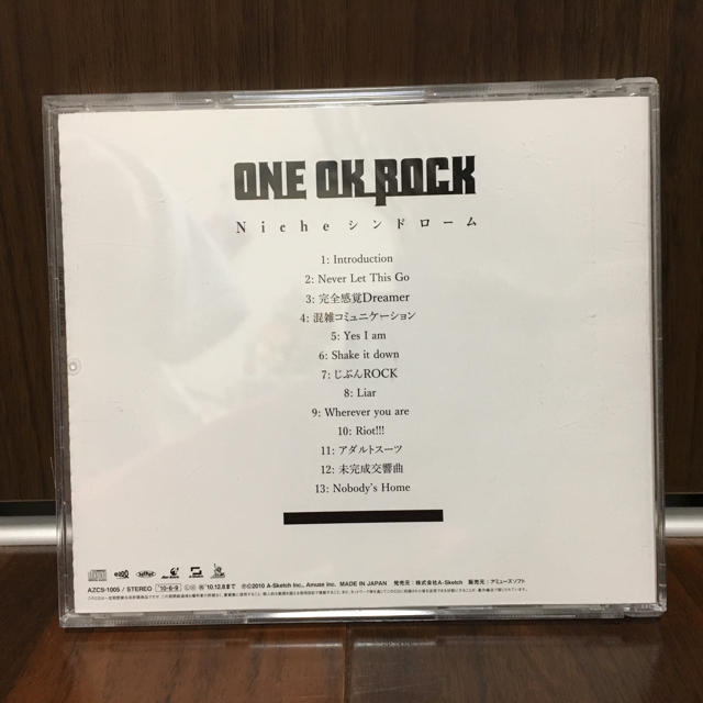 ONE OK ROCK(ワンオクロック)のONE OK ROCK Niche シンドロームCD エンタメ/ホビーのCD(ポップス/ロック(邦楽))の商品写真