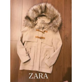 ザラ(ZARA)の◆美品ZARA 人気完売ファーダッフルコート S(ダッフルコート)