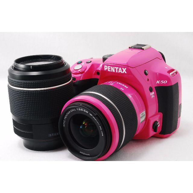 PENTAX - ★使用感少★ペンタックス　PENTAX　K-50　ダブルレンズキット