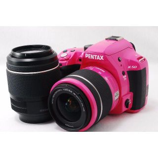 ペンタックス(PENTAX)の★使用感少★ペンタックス　PENTAX　K-50　ダブルレンズキット(デジタル一眼)