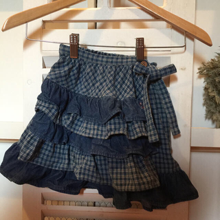 最終値下！希少レアAUNTSTELLA'Sアントステラ♡チェック巻スカート110(スカート)
