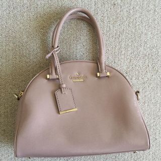 ケイトスペードニューヨーク(kate spade new york)のkate spade ハンドバッグ ベージュ 美品(ハンドバッグ)