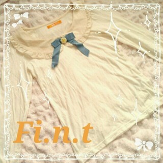 フィント(F i.n.t)のFi.n.t♡マーガレットリボンロンT(Tシャツ(長袖/七分))