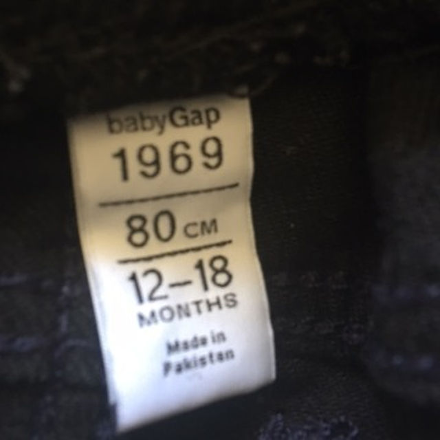 babyGAP(ベビーギャップ)のasa様専用  GAP　80cmブラックジーンズ キッズ/ベビー/マタニティのベビー服(~85cm)(パンツ)の商品写真