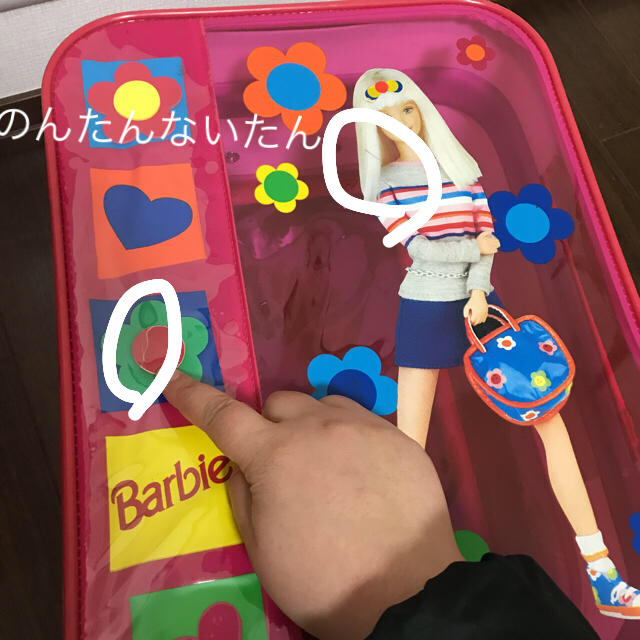 Barbie(バービー)のレア♡ バービー  キャリーバッグ キャリーケース レディースのバッグ(スーツケース/キャリーバッグ)の商品写真