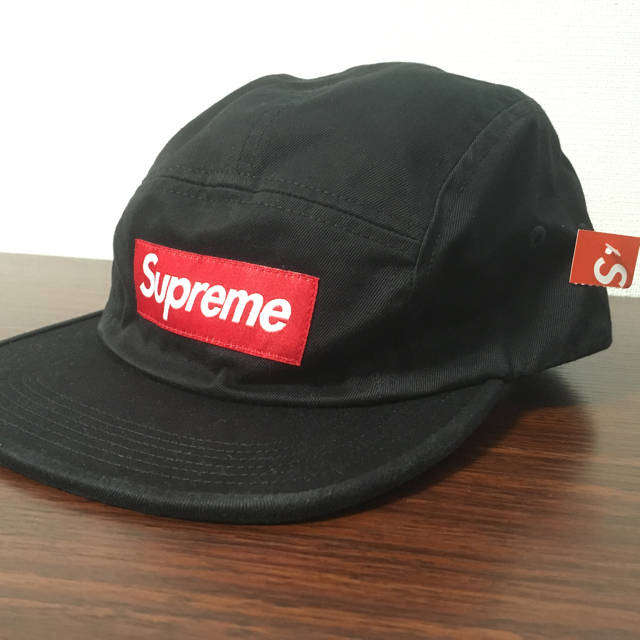 Supreme(シュプリーム)の17F/W Washed Chino Twill Camp Cap 黒 メンズの帽子(その他)の商品写真