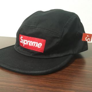 シュプリーム(Supreme)の17F/W Washed Chino Twill Camp Cap 黒(その他)