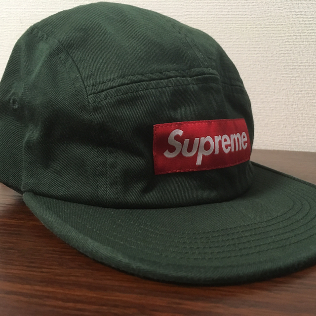 Supreme(シュプリーム)の値下げ！17F/W Washed Chino Twill Camp Cap 緑 メンズの帽子(その他)の商品写真