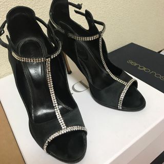 Sergio Rossi - セルジオロッシのスワロフスキーのサンダルの通販 by