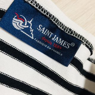 セントジェームス(SAINT JAMES)のSAINT JAMES ボーダー 黒 x 白(カットソー(長袖/七分))