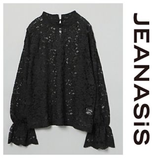 ジーナシス(JEANASIS)の完売❗️【新品 タグ付き】コードレースハイネックプルオーバー(カットソー(長袖/七分))