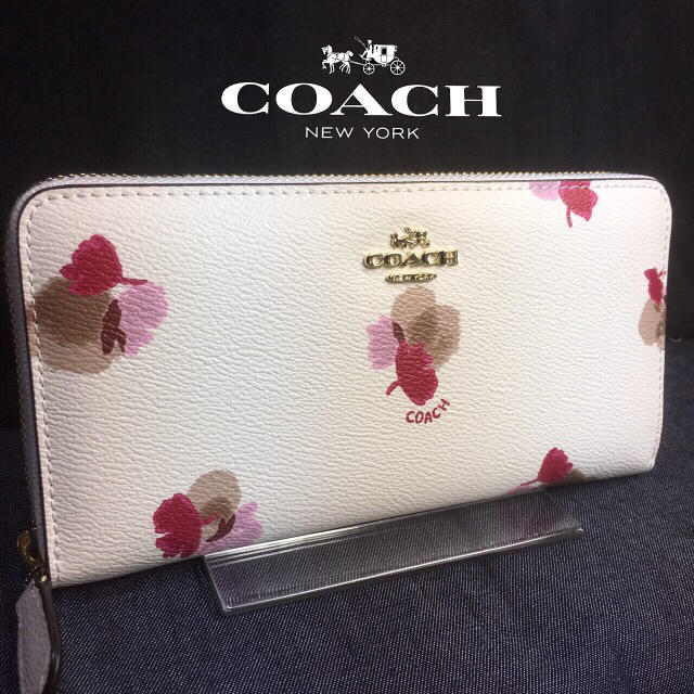 COACH(コーチ)の限定セール❣️新品コーチ長財布F53794ホワイト フラワーコーテッド レディースのファッション小物(財布)の商品写真