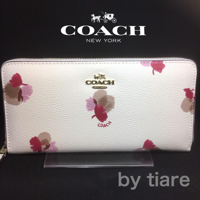 COACH(コーチ)の限定セール❣️新品コーチ長財布F53794ホワイト フラワーコーテッド レディースのファッション小物(財布)の商品写真