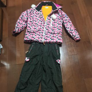 パーソンズ(PERSON'S)のスキーウエア ほぼ新品 女児 スポーツバッグ付き(ウエア)