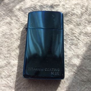 ジッポー(ZIPPO)のスリムブルー(タバコグッズ)