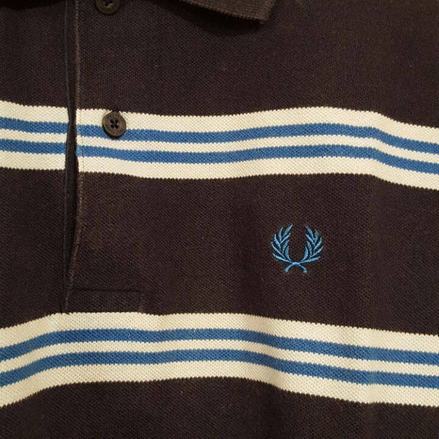 FRED PERRY(フレッドペリー)のフレッドペリー ボーダー ポロ ネイビー メンズのトップス(ポロシャツ)の商品写真