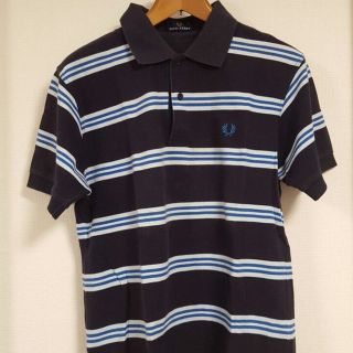 フレッドペリー(FRED PERRY)のフレッドペリー ボーダー ポロ ネイビー(ポロシャツ)