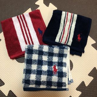 ラルフローレン(Ralph Lauren)の新品未使用 ラルフローレンハンドタオル3枚セット (ハンカチ)