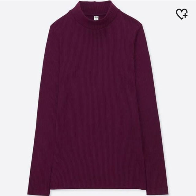 UNIQLO(ユニクロ)のユニクロ リブハイネックT Lサイズ レディースのトップス(その他)の商品写真