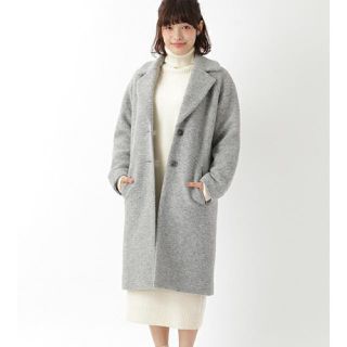 ダブルクローゼット(w closet)のwcloset  スライバービッグ衿シングルコート(ロングコート)