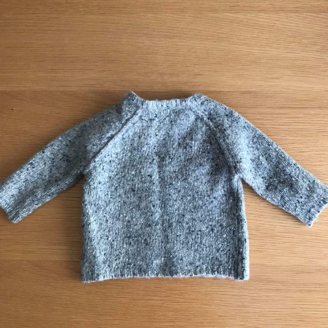 PETIT BATEAU(プチバトー)のプチバトー PETITBATEAU 3m 60cm ニット セーター 杢グレー キッズ/ベビー/マタニティのベビー服(~85cm)(ニット/セーター)の商品写真