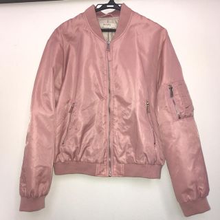 ザラ(ZARA)のZARA MA-1 ブルゾン ピンク(ブルゾン)