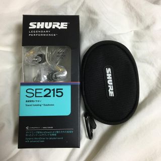 SHURE イヤホン SE-215 クリア (中古)(ヘッドフォン/イヤフォン)