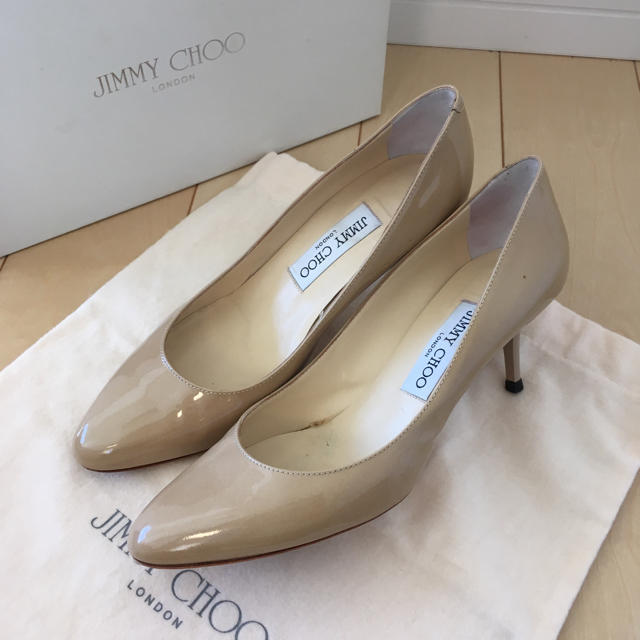 美品❤️ JIMMY CHOO ベージュパンプス 37 殿堂 12750円 forhans.com.pk
