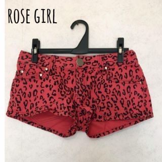 ローズガール(Rosegirl)のrose girl／レオパードショートパンツ〈最終値下げ〉(ショートパンツ)