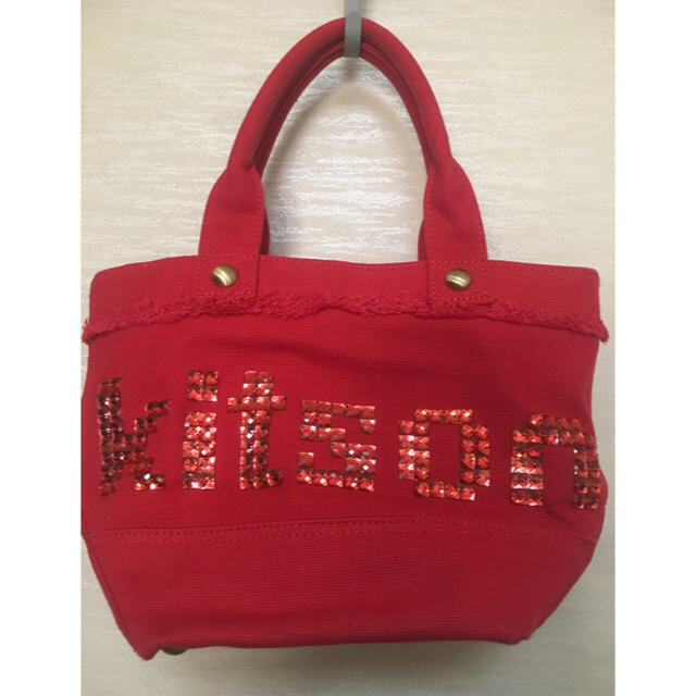 KITSON(キットソン)のキットソン kitson レッド 中古 ＊期間限定SALE＊ レディースのバッグ(トートバッグ)の商品写真