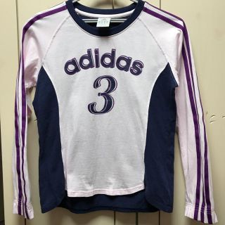 アディダス(adidas)のアディダス☆長袖Ｔシャツ☆レディース☆Ｌサイズ(Tシャツ(長袖/七分))