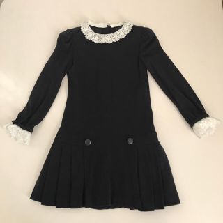 【美品】ラルフローレン チェック 卒園式 入学式 シフォンワンピース ドレス