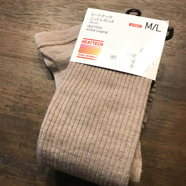 UNIQLO(ユニクロ)のUNIQLO ヒートテックリブレギンス brown レディースのレッグウェア(レギンス/スパッツ)の商品写真