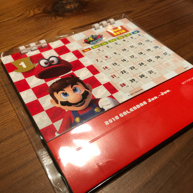 Nintendo Switch(ニンテンドースイッチ)のマリオオデッセイ カレンダー インテリア/住まい/日用品の文房具(カレンダー/スケジュール)の商品写真