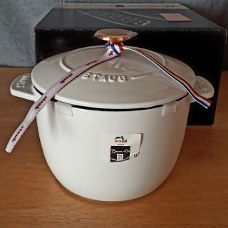 ストウブ(STAUB)のストウブ cocotte de gohanM  ホワイト(鍋/フライパン)