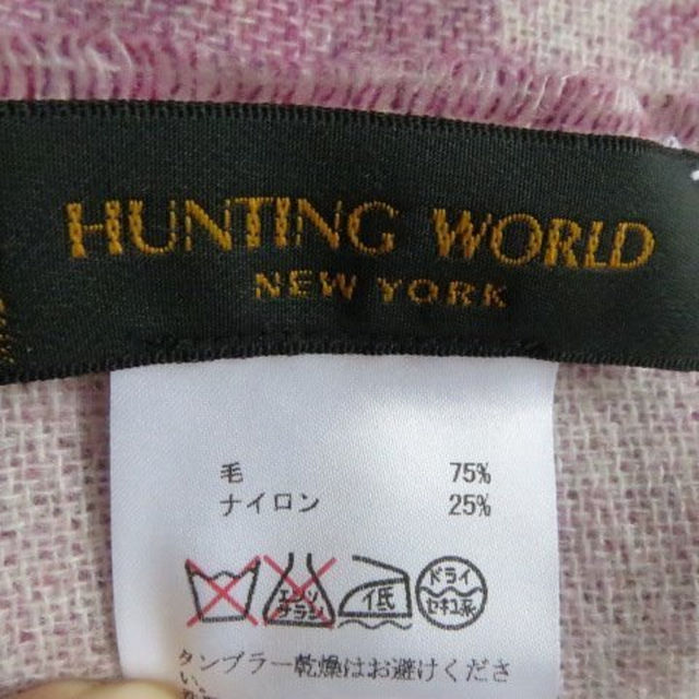 HUNTING WORLD(ハンティングワールド)の新品　ハンティングワールド　マフラー レディースのファッション小物(マフラー/ショール)の商品写真