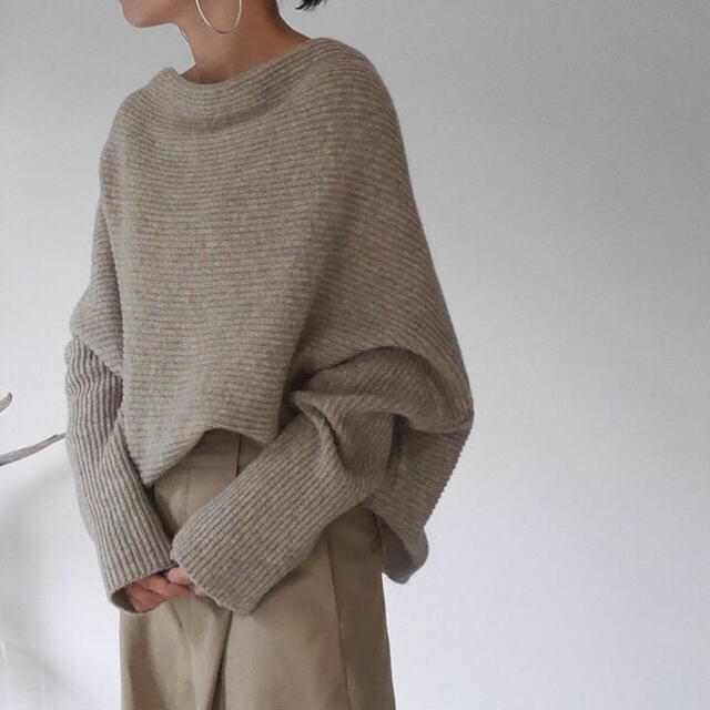 DEUXIEME CLASSE(ドゥーズィエムクラス)の新品 タグ付き ★argue ★ RICHESSE LAMBS WOOL  レディースのトップス(ニット/セーター)の商品写真