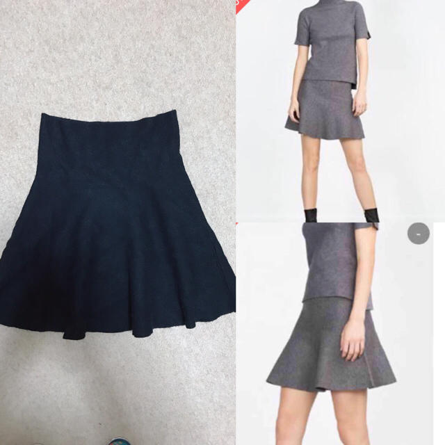 お1人様1点限り】 なつ様専用 ZARA ニットフレアスカート superior
